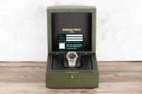 Audemars Piguet<br>77451ST Royal Oak Blue Dial Diamond Bezel
