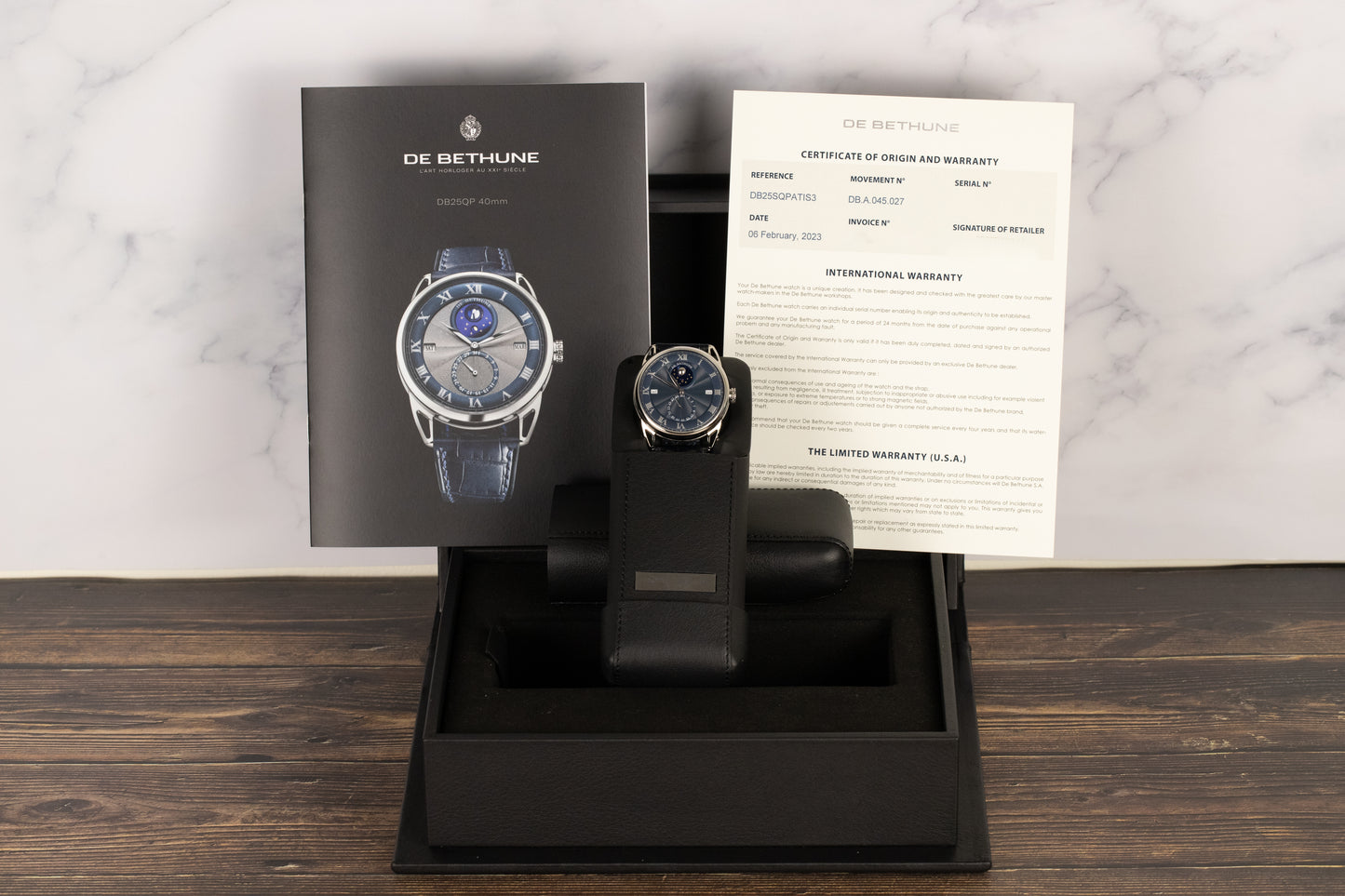 De Bethune DB25 Perpetual Moon Phase Blue Dial 1 of 3