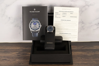 De Bethune DB25 Perpetual Moon Phase Blue Dial 1 of 3
