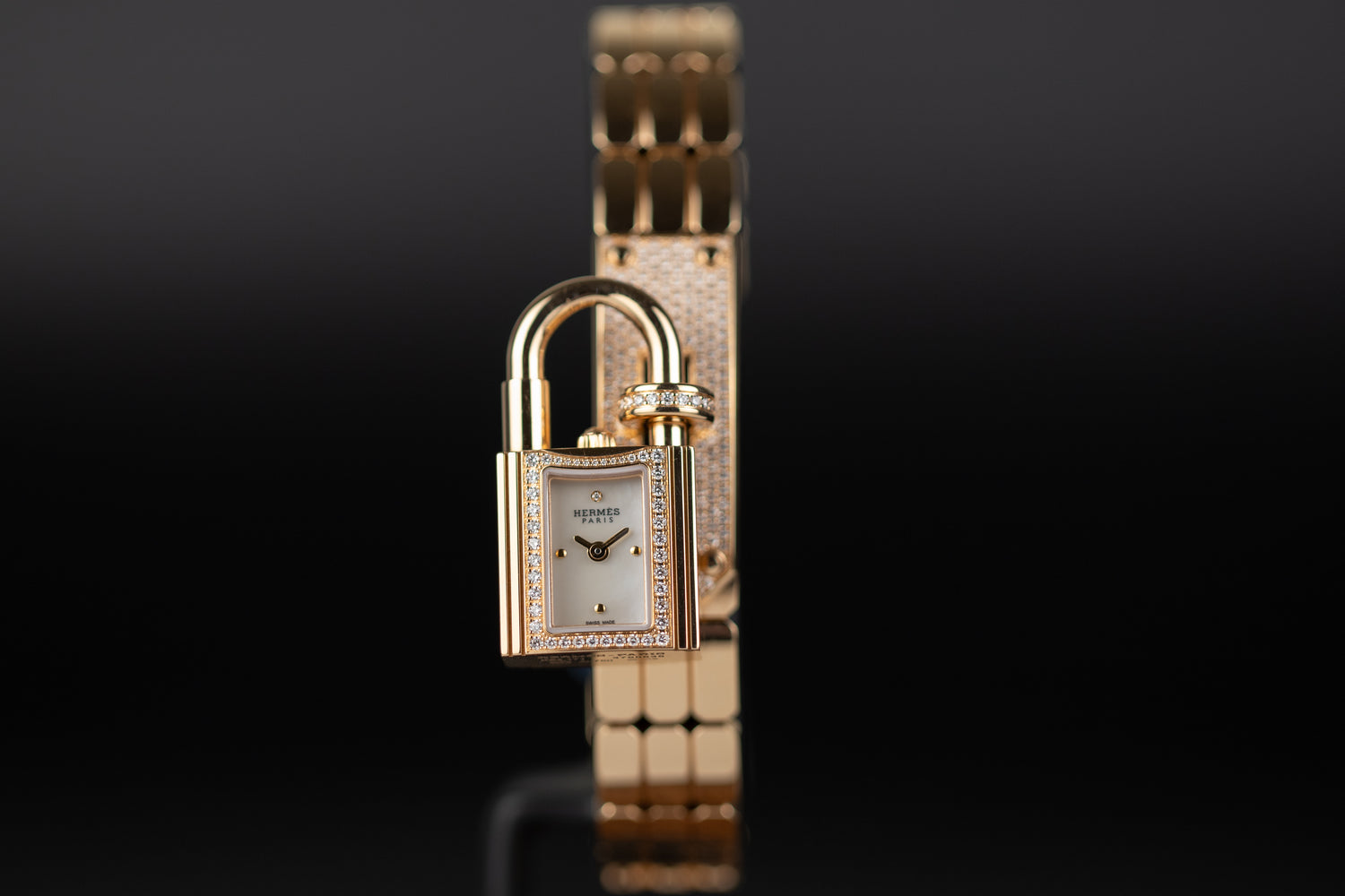 Hermes  Kelly Rose Gold Watch Mini model 16mm