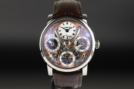 MB&F 03.SL.S Legacy Machine Perpetual Salmon Dial