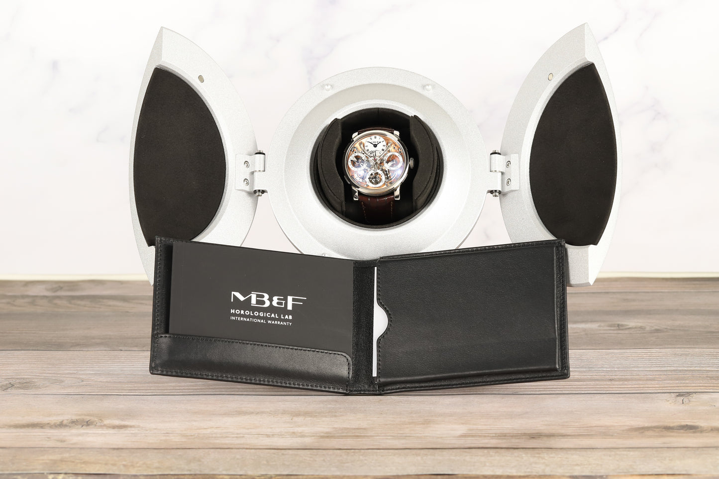 MB&F 03.SL.S Legacy Machine Perpetual Salmon Dial
