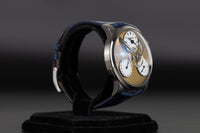 MB&F <br>03.WL.FY Legacy Machine Split Escapement Frosted Yellow Dial Limited to 18 Pieces