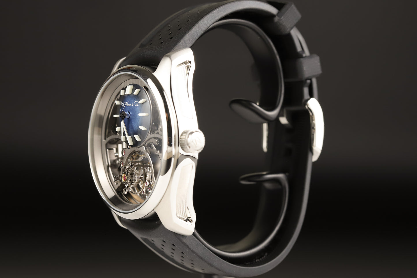 Moser 3811-1200 Pioneer Cylindrical Tourbillon Skeleton