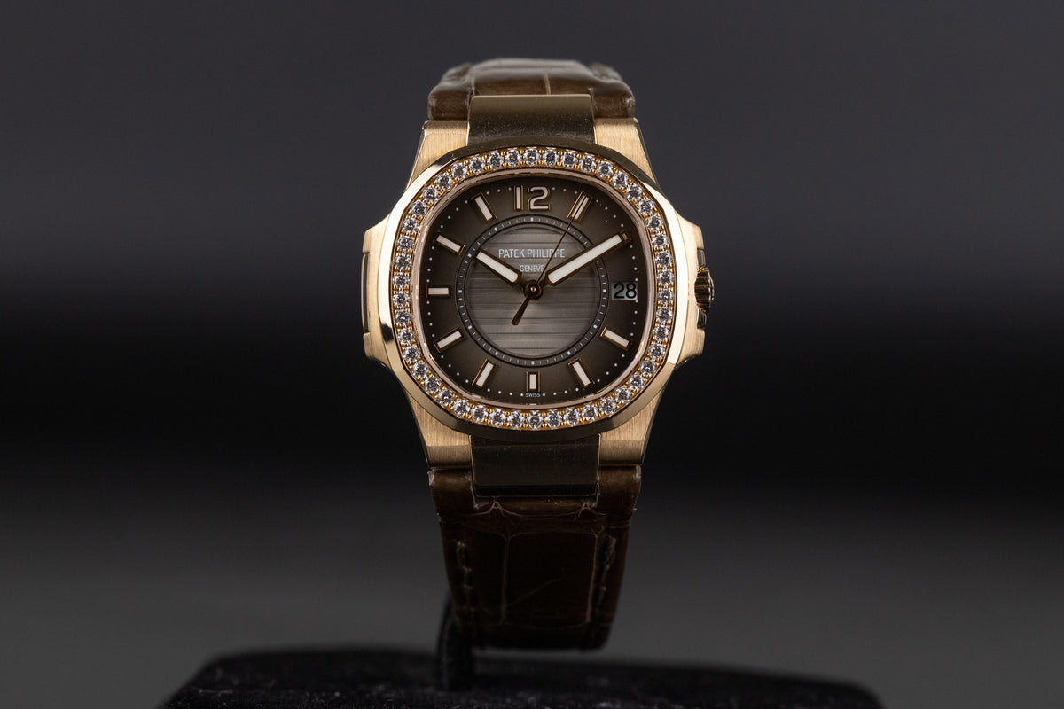 Patek Philippe<br>7010R Nautilus Rose Gold Diamond Bezel