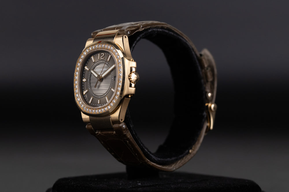 Patek Philippe<br>7010R Nautilus Rose Gold Diamond Bezel