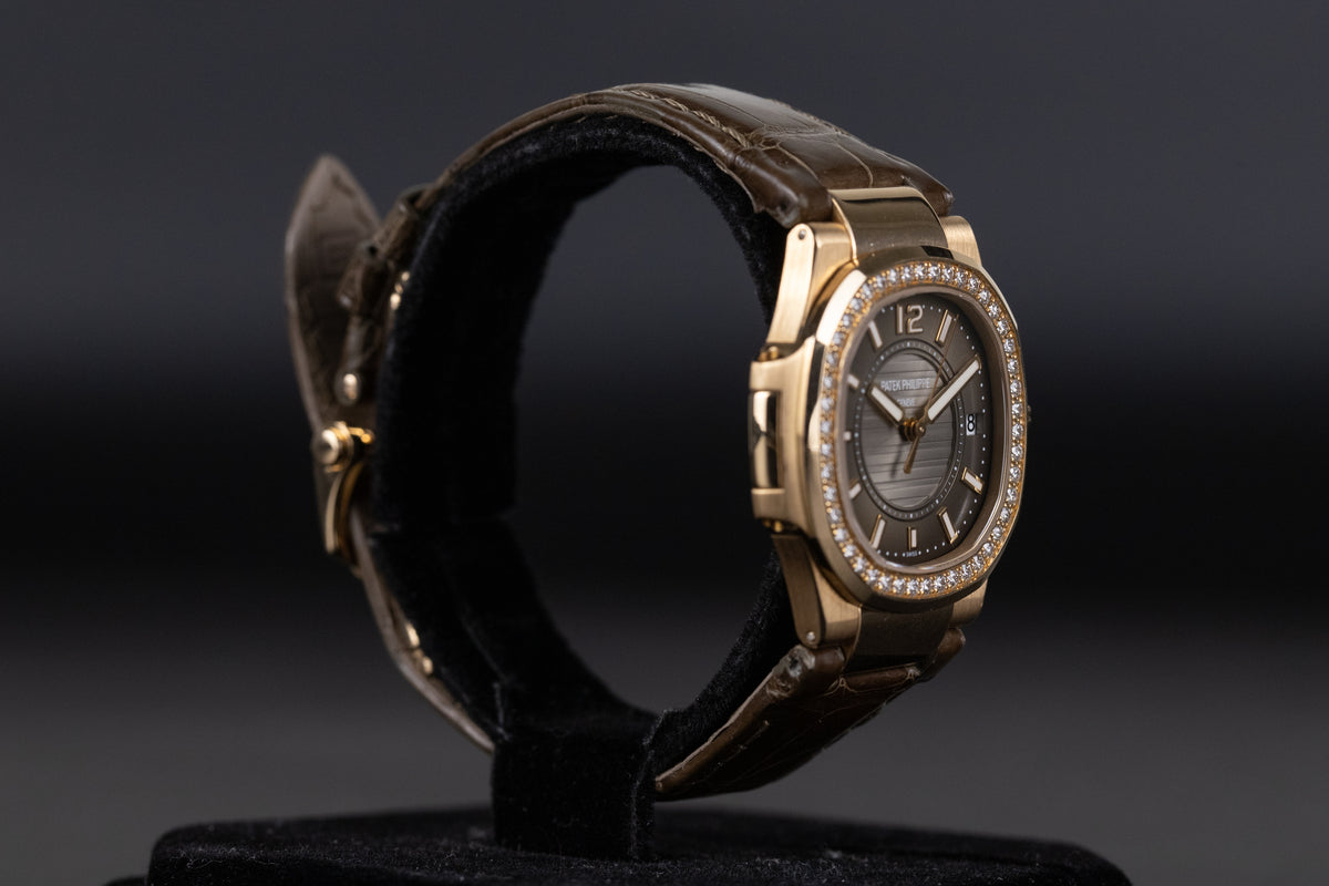 Patek Philippe<br>7010R Nautilus Rose Gold Diamond Bezel