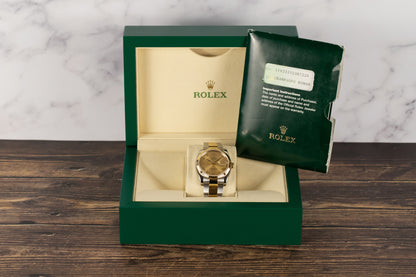 Rolex 116233 Datejust 36 SS/YG Champagne Roman Numeral Dial