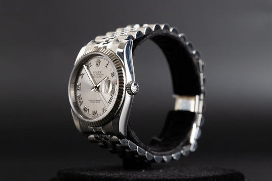 Rolex 116234 Datejust 36 Silver Roman Numeral Dial