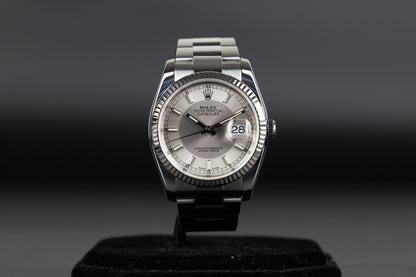 Rolex 116234 Datejust 36 Steel Rare Tuxedo Dial