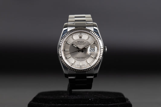 Rolex 116234 Datejust 36 Steel Rare Tuxedo Dial
