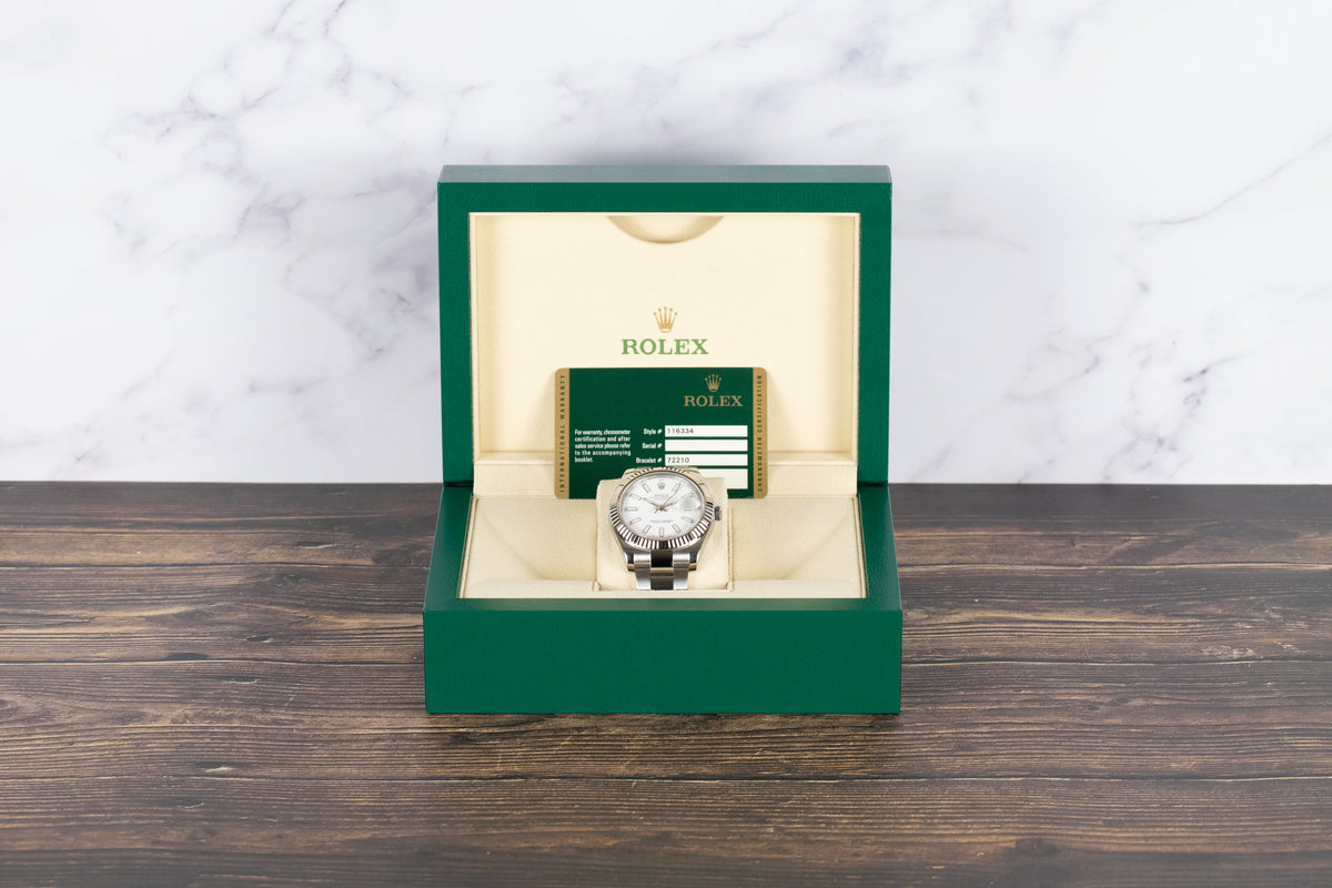 Rolex<br>116334 Datejust II White Dial