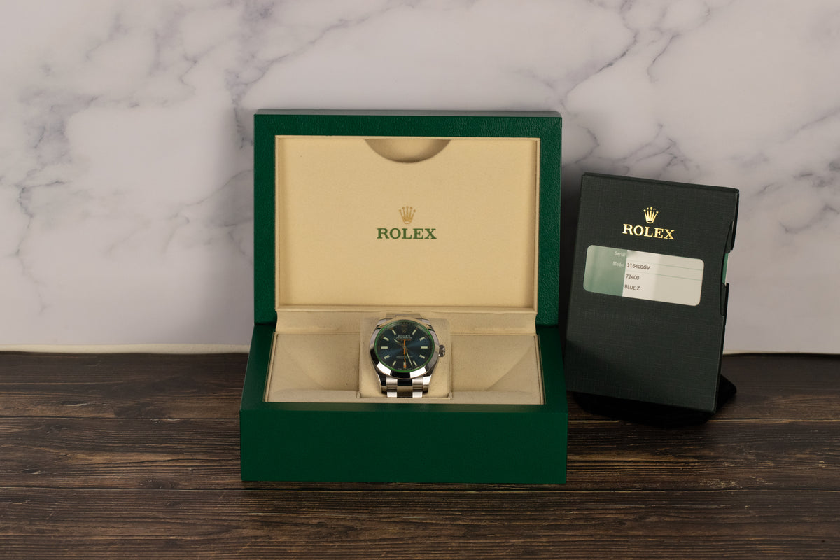 Rolex<br>116400GV Milgauss Blue Dial