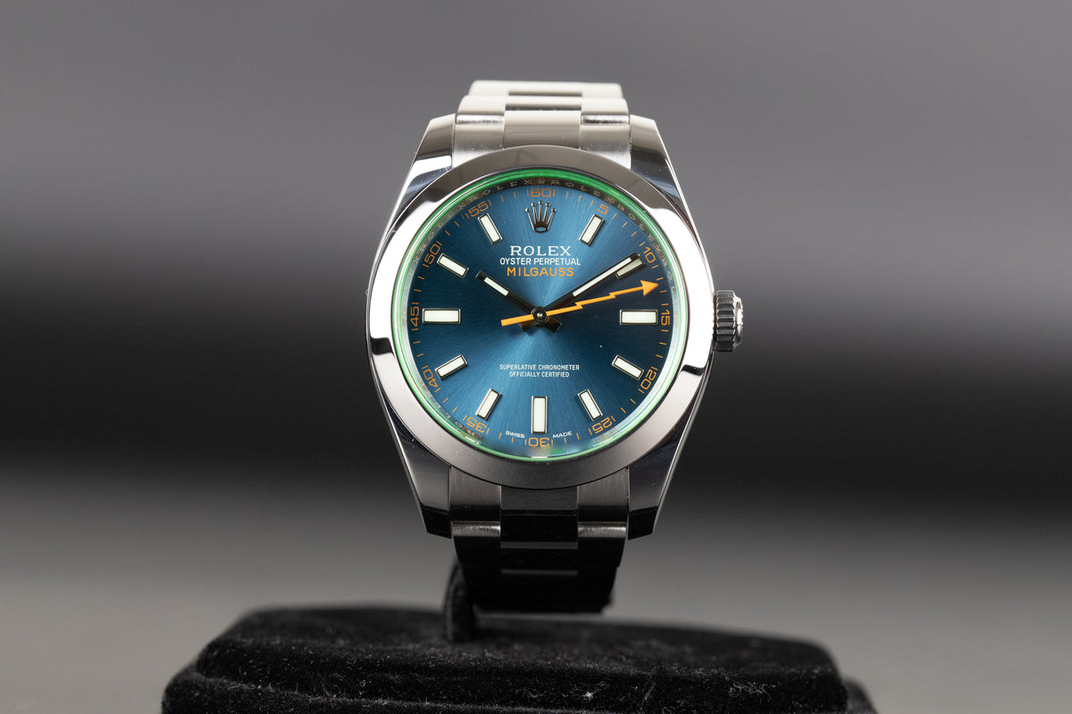 Rolex<br>116400GV Milgauss Blue Dial