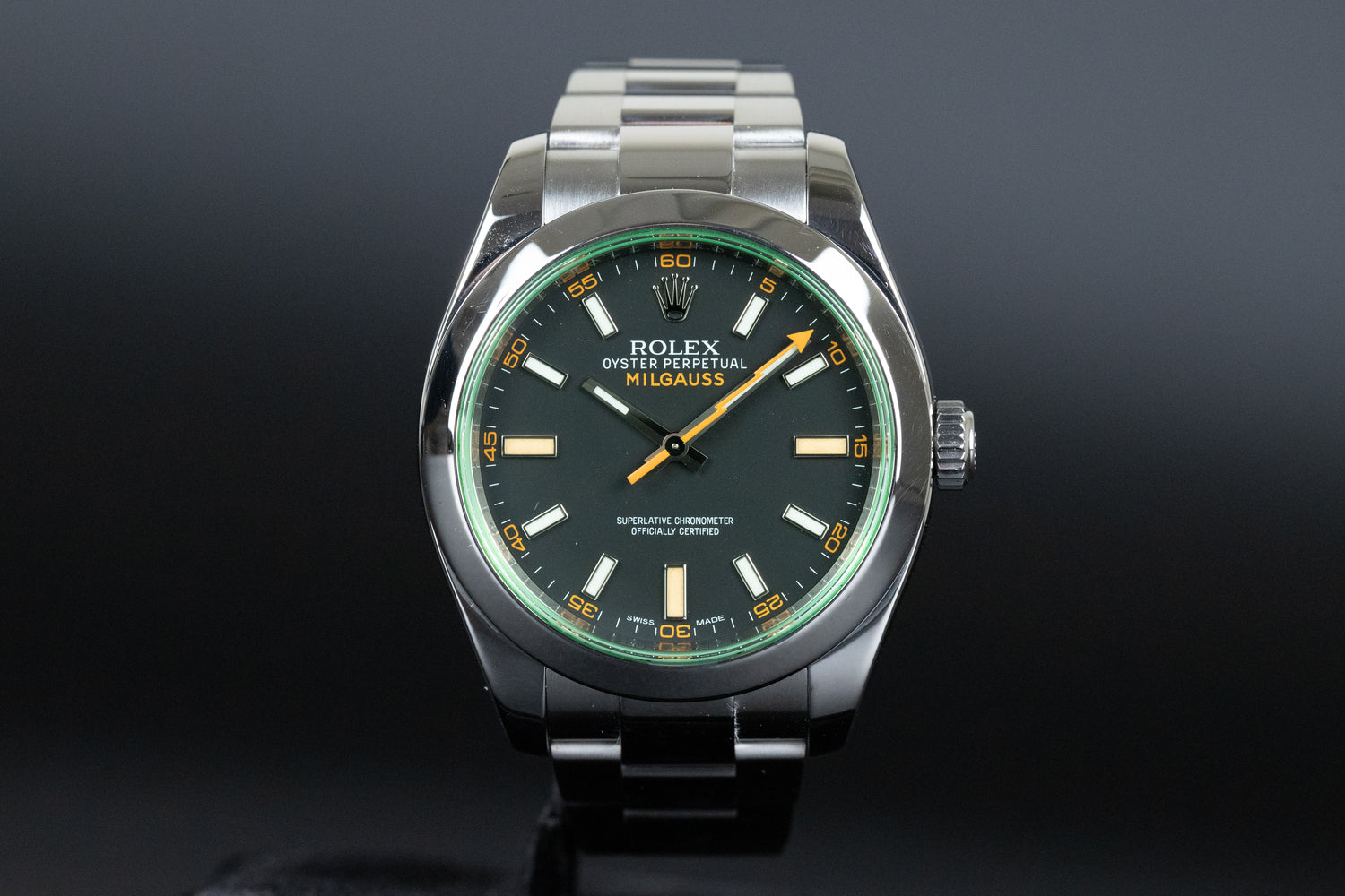 Rolex 116400GV Milgauss Black Dial