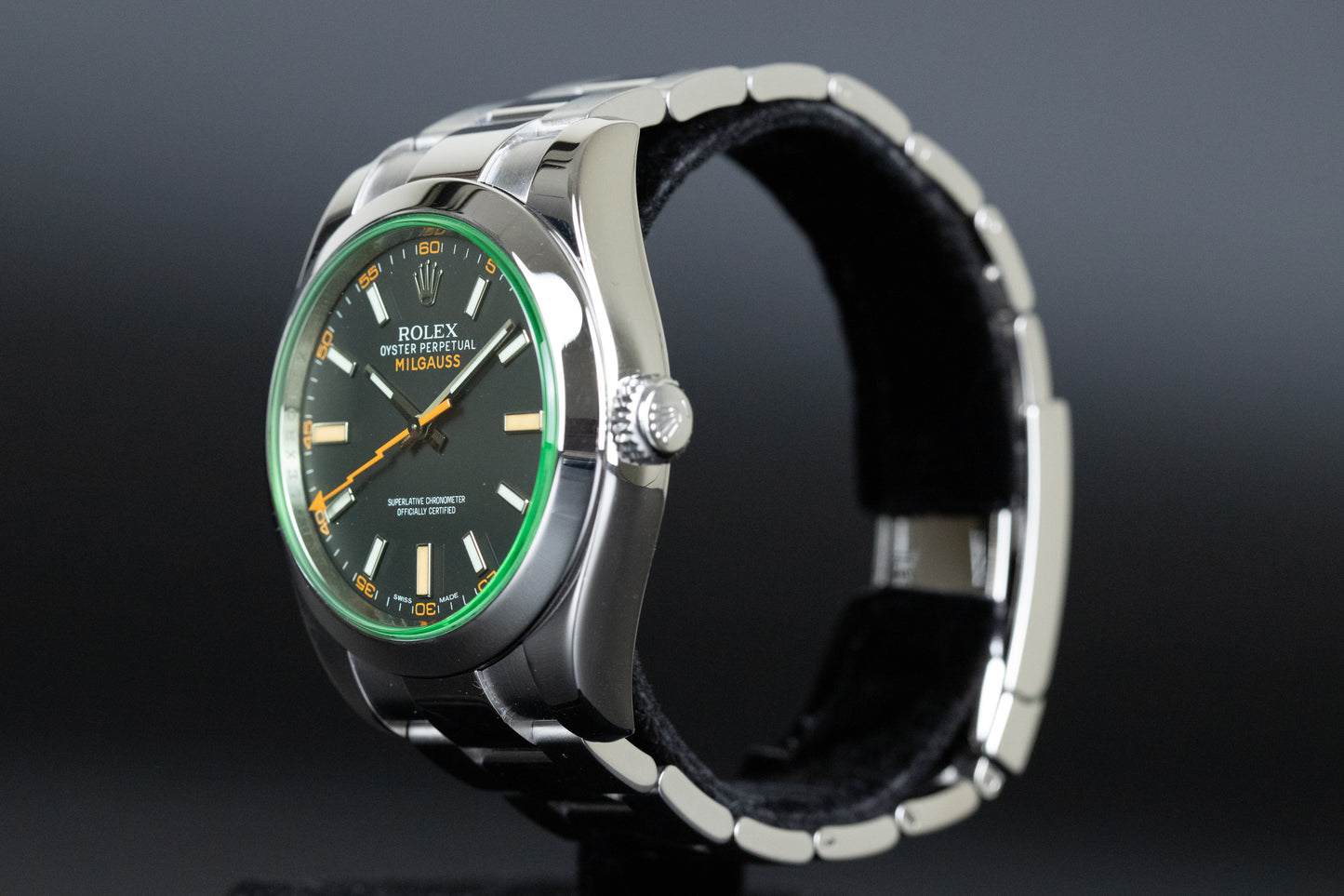 Rolex 116400GV Milgauss Black Dial