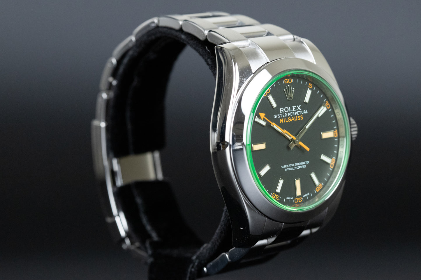 Rolex 116400GV Milgauss Black Dial