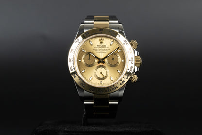 Rolex 116503 Daytona SS/18k Champagne Dial