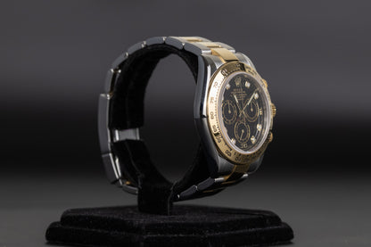 Rolex 116503 Daytona SS/18k Black Dial