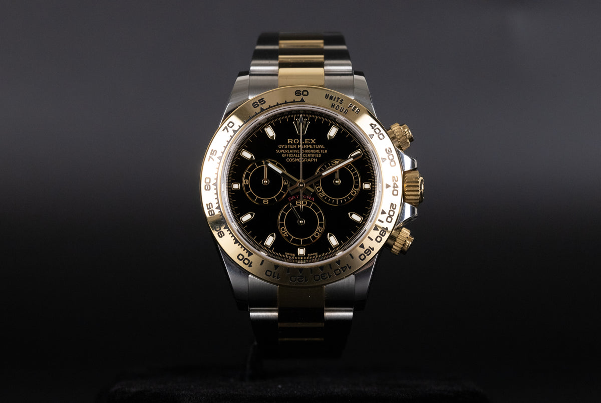 Rolex<br>116503 Daytona SS/18k Black Dial