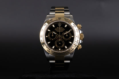 Rolex 116503 Daytona SS/18k Black Dial