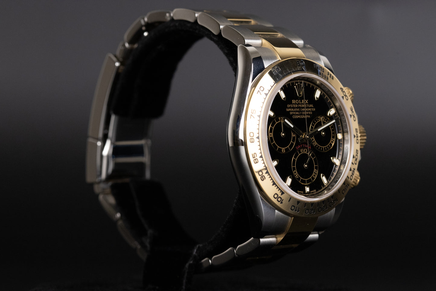 Rolex 116503 Daytona SS/18k Black Dial