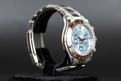 Rolex 116506 Daytona Platinum Ceramic Baguette Diamond Dial