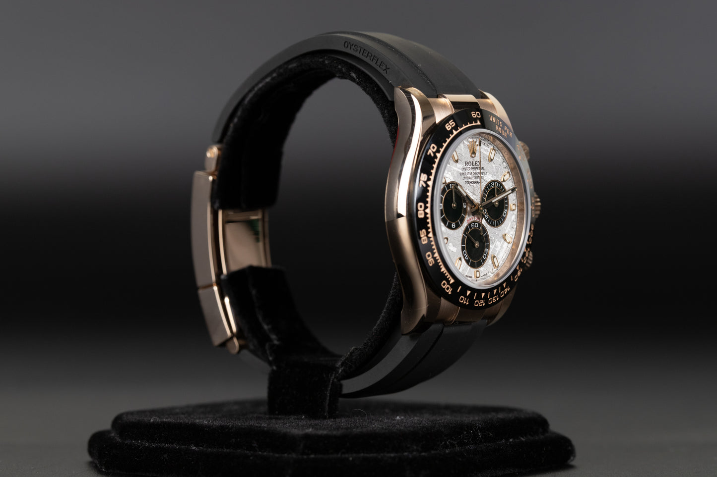 Rolex 116515LN Daytona Rose Gold Oysterflex Meteorite Dial