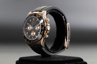 Rolex<br>116515LN Daytona Rose Gold Oysterflex Black Dial