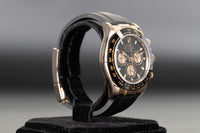 Rolex<br>116515LN Daytona Rose Gold Oysterflex Black Dial