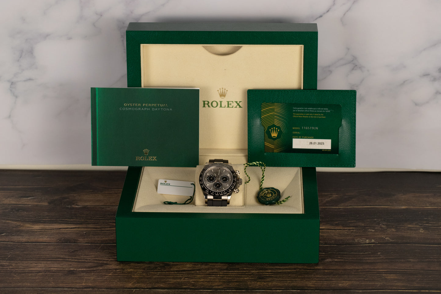 Rolex 116519LN Daytona Steel Dial 'Ghost' Oysterflex