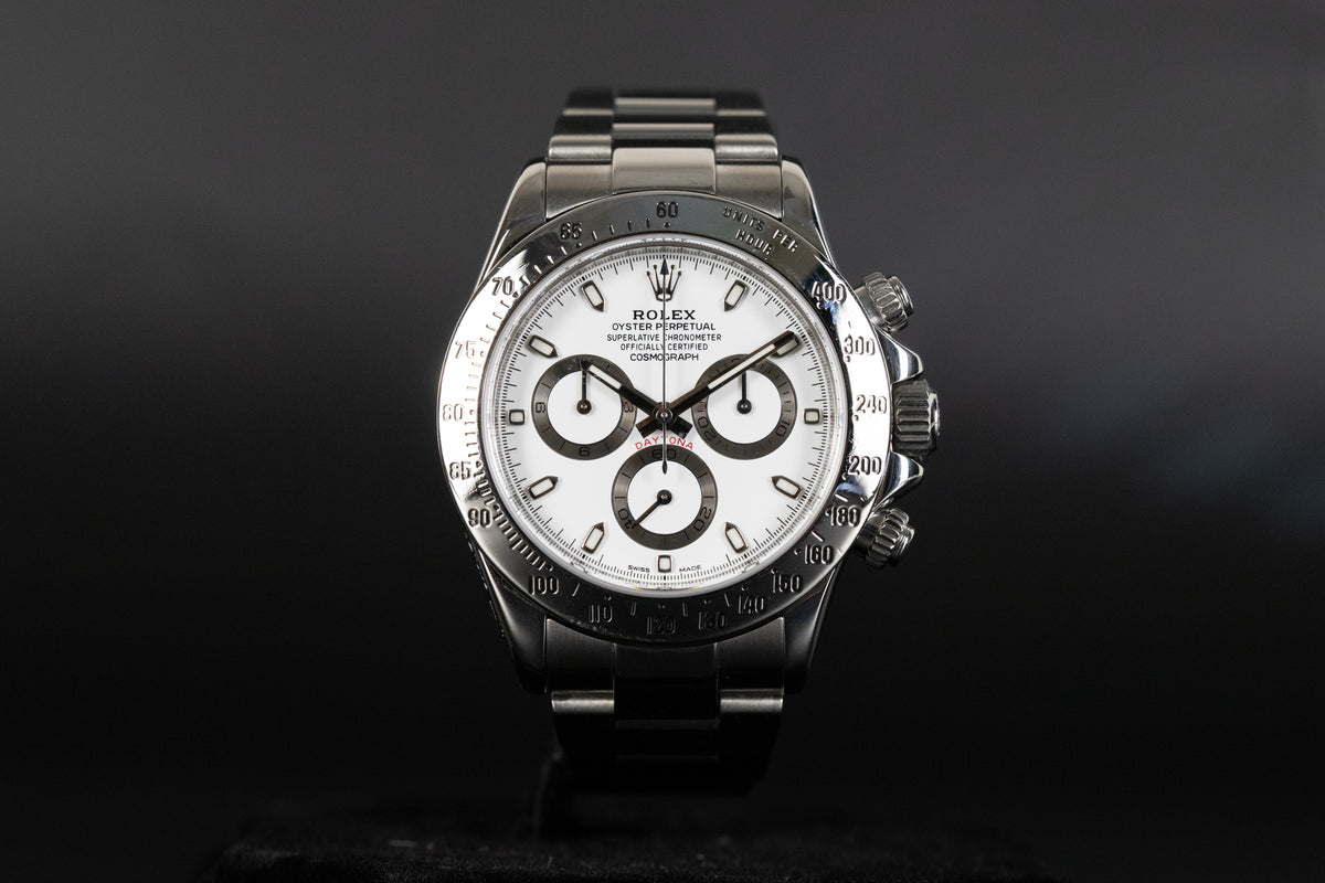 Rolex<br>116520 Daytona White Dial Chromalight Lume