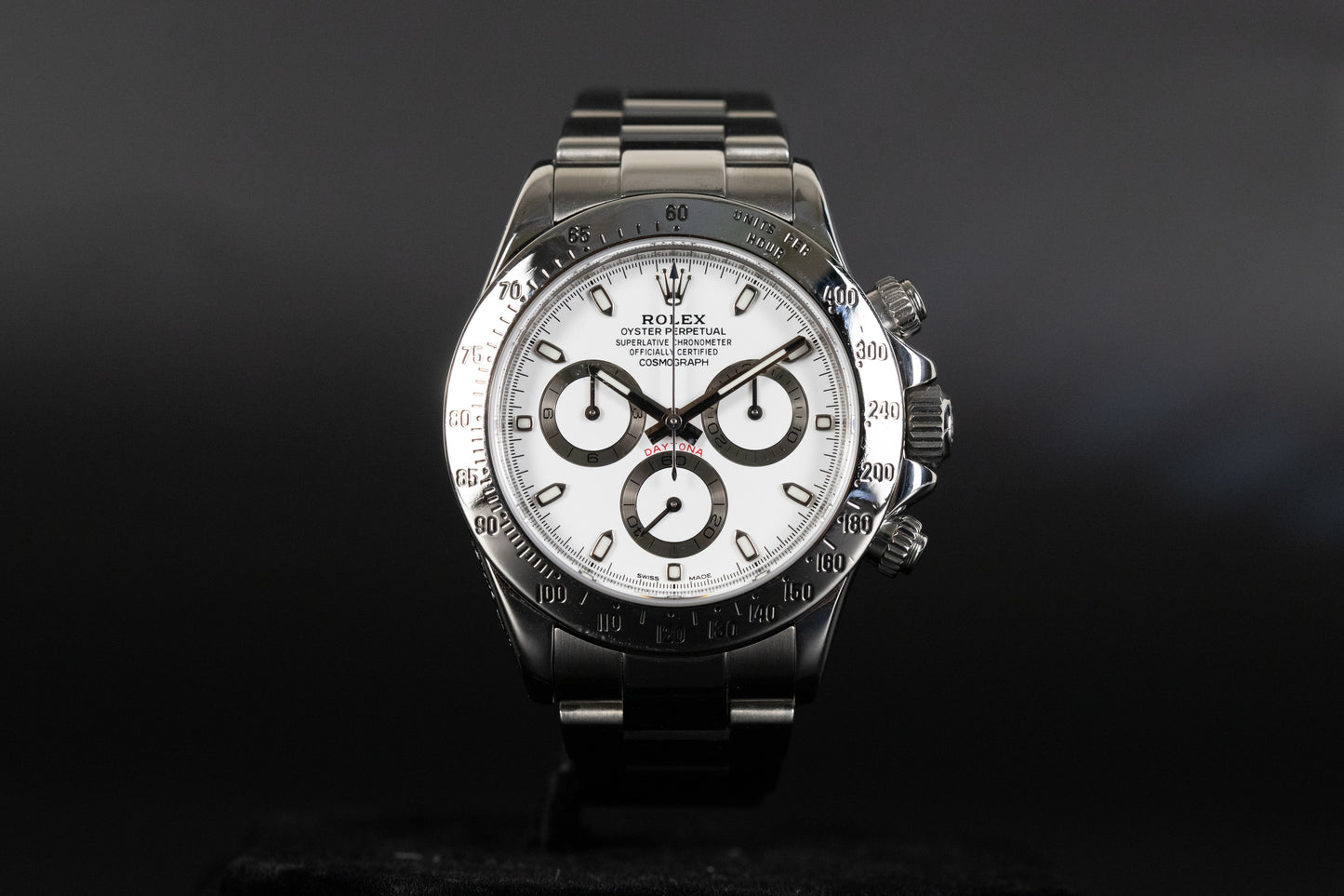 Rolex 116520 Daytona White Dial Chromalight Lume