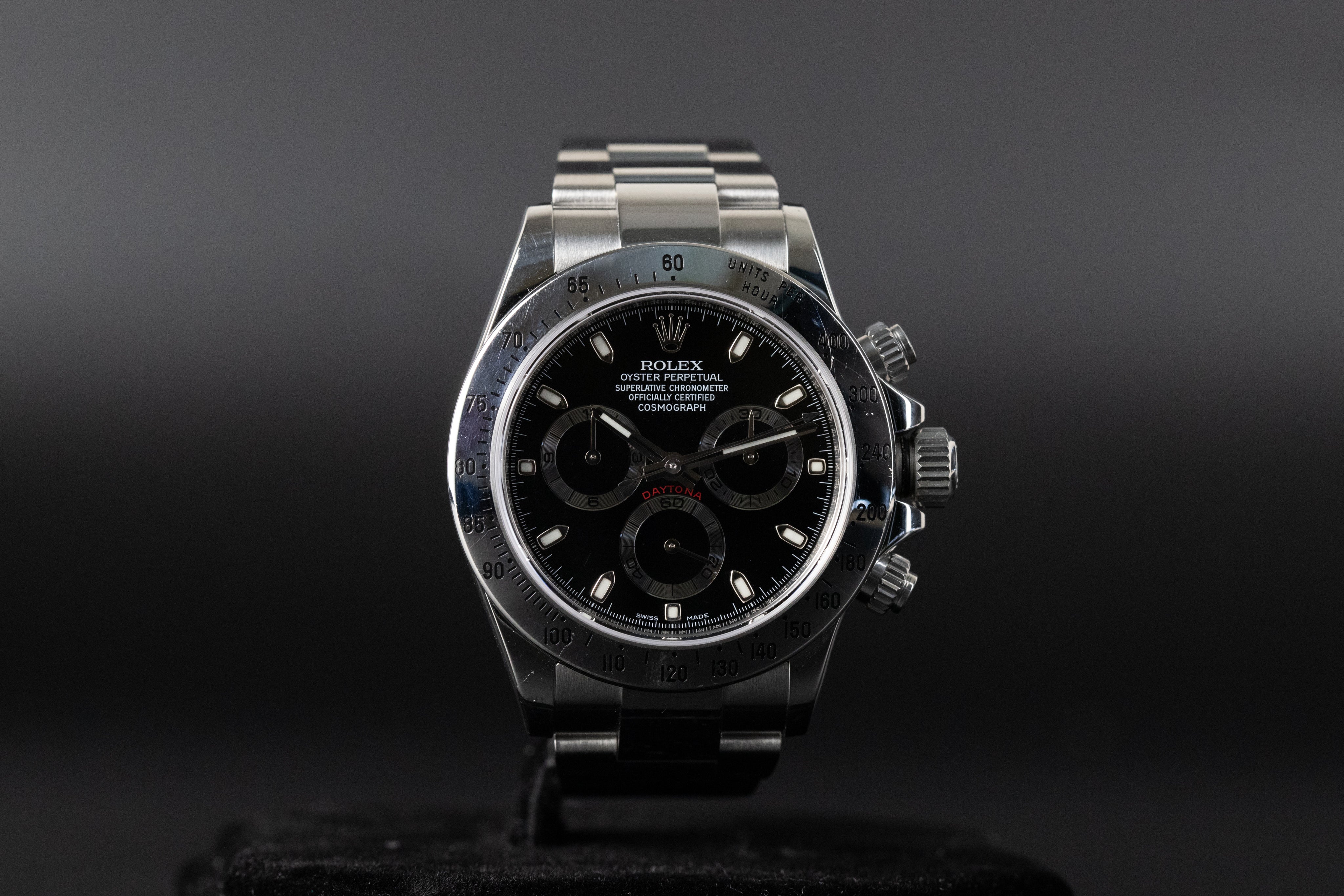 Rolex116520 Black Chromalight – Newport Watch Club