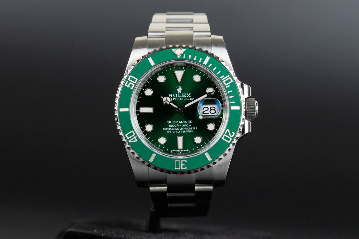 Rolex116610LV Submariner 'Hulk' – Newport Watch Club