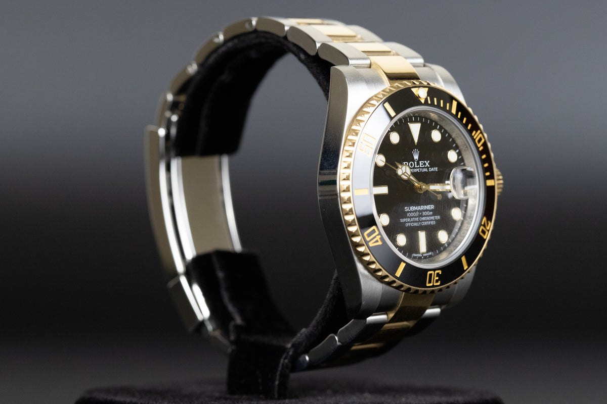 Rolex<br>116613LN Submariner SS/18k Black Dial