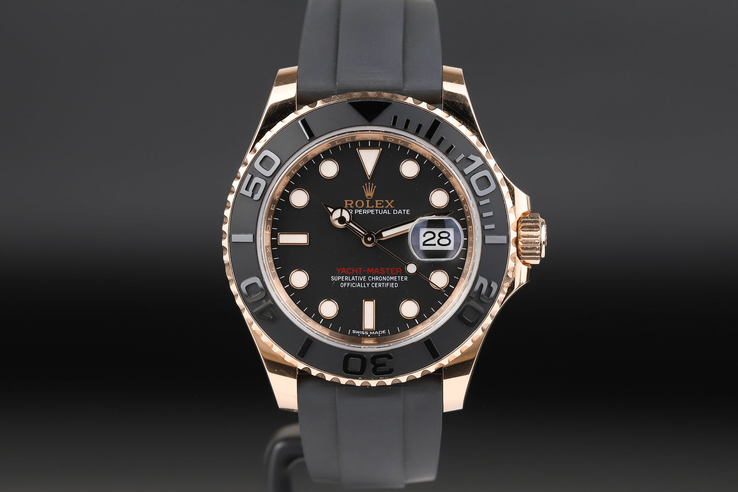 Rolex 116655 Yacht-Master 40 Oysterflex Black Dial