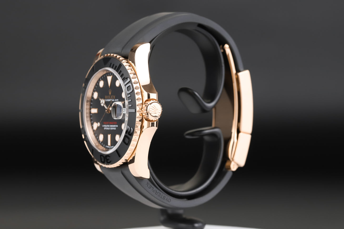 Rolex 116655 Yacht-Master 40 Oysterflex Black Dial