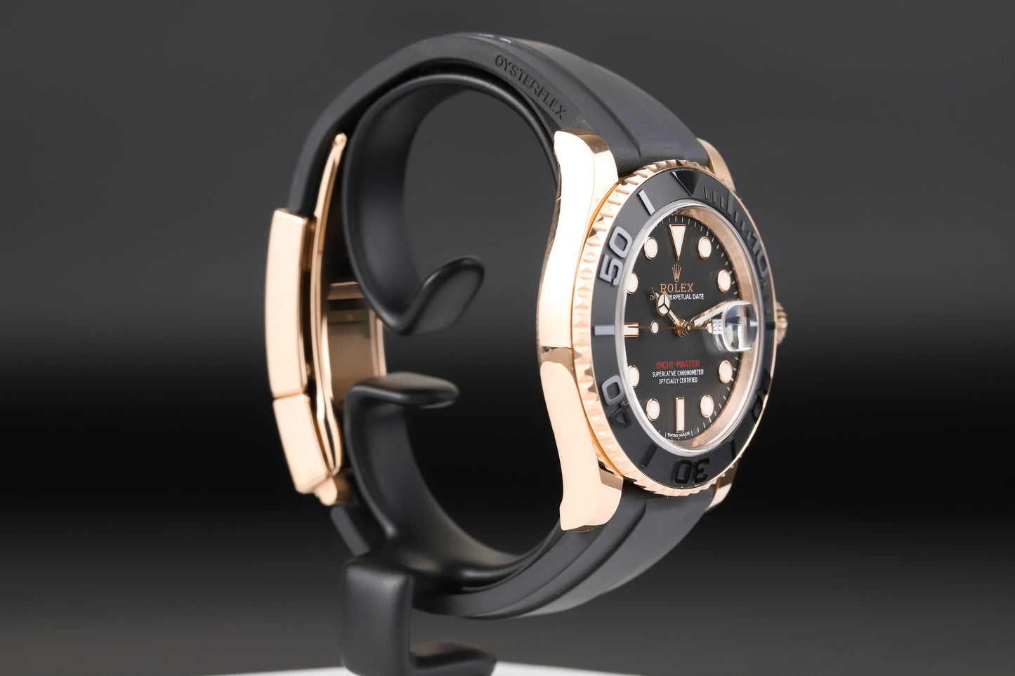 Rolex 116655 Yacht-Master 40 Oysterflex Black Dial