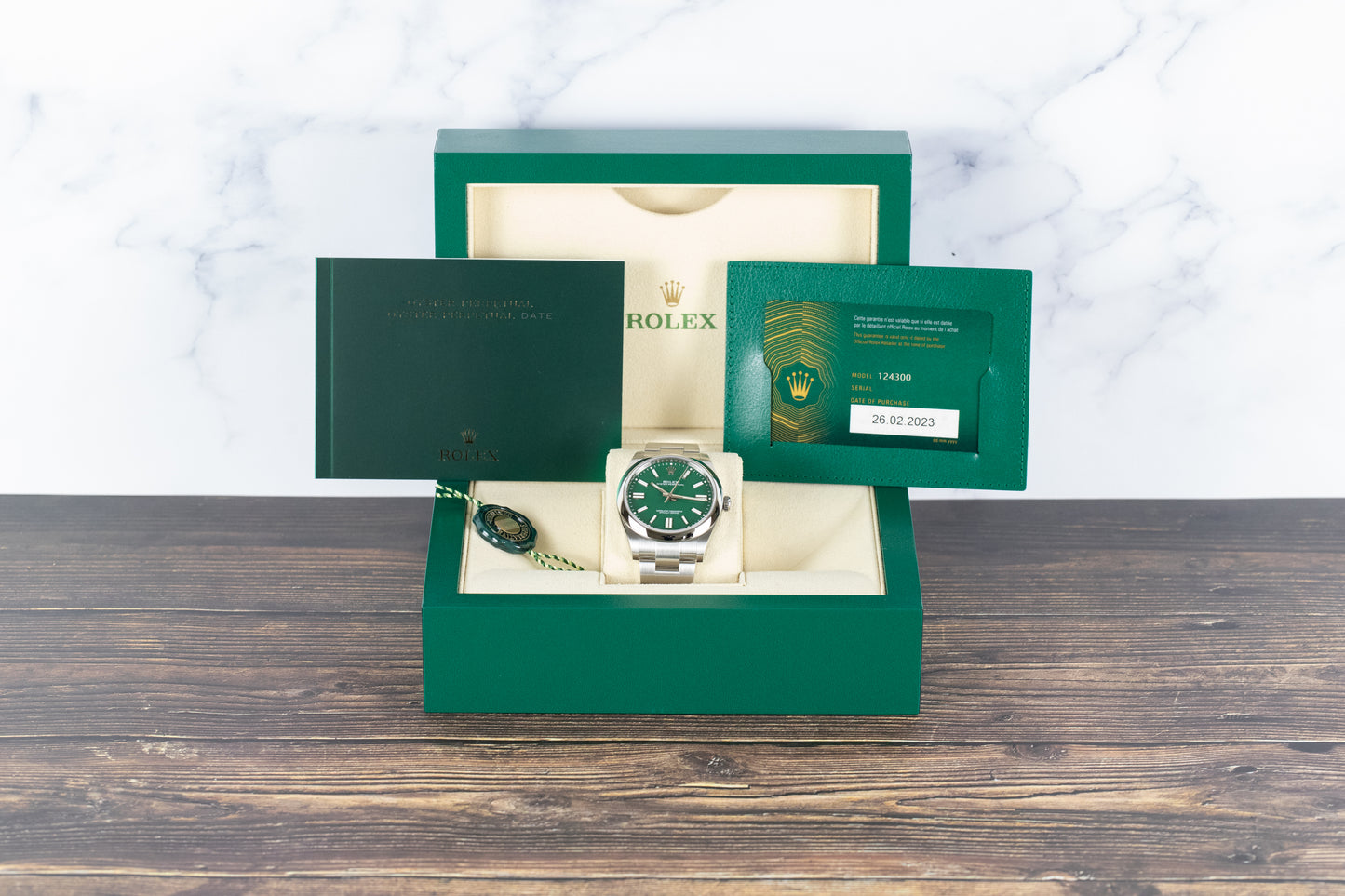 Rolex 124300 Oyster Perpetual 41mm Green Dial