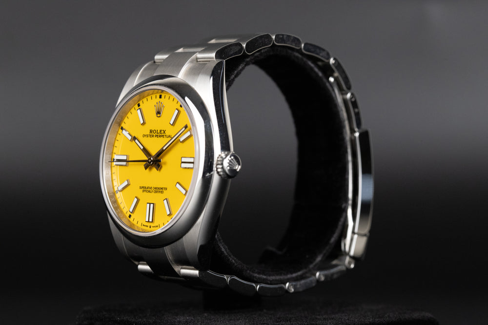 Rolex<br>124300 Oyster Perpetual 41mm Yellow Dial