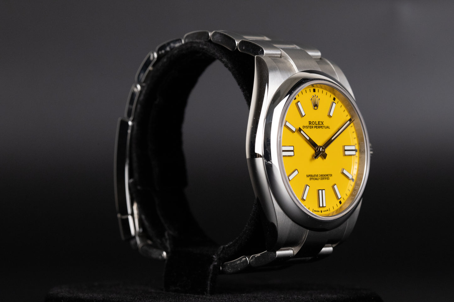 Rolex 124300 Oyster Perpetual 41mm Yellow Dial
