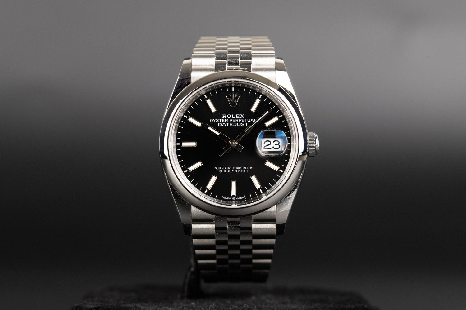 Rolex 126200 Datejust 36 Black Dial