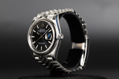 Rolex 126200 Datejust 36 Black Dial