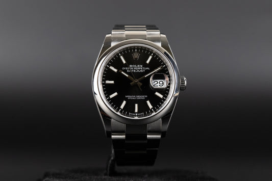 Rolex 126200 Datejust 36 Black Dial