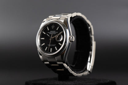 Rolex 126200 Datejust 36 Black Dial