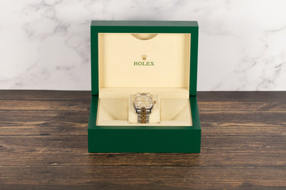 Rolex 116233 Datejust 36 SS/18k Silver Diamond Dial