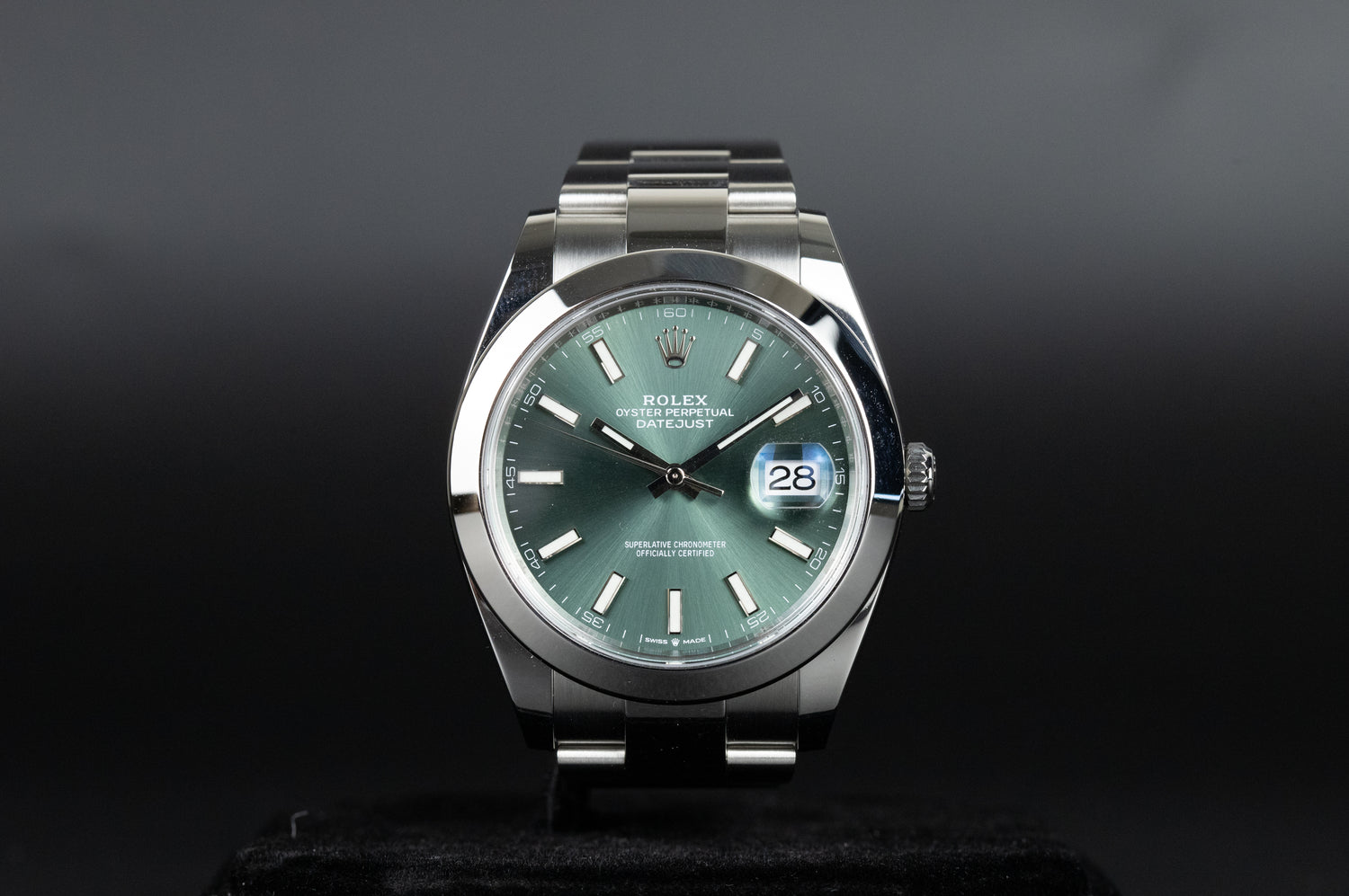 Rolex 126300 Datejust 41 Mint Green Dial