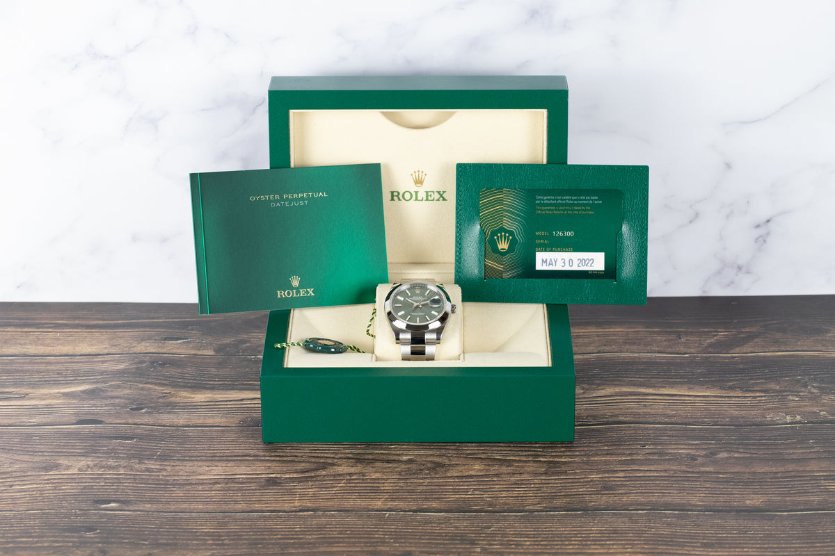 Rolex<br>126300 Datejust 41 Mint Green Dial