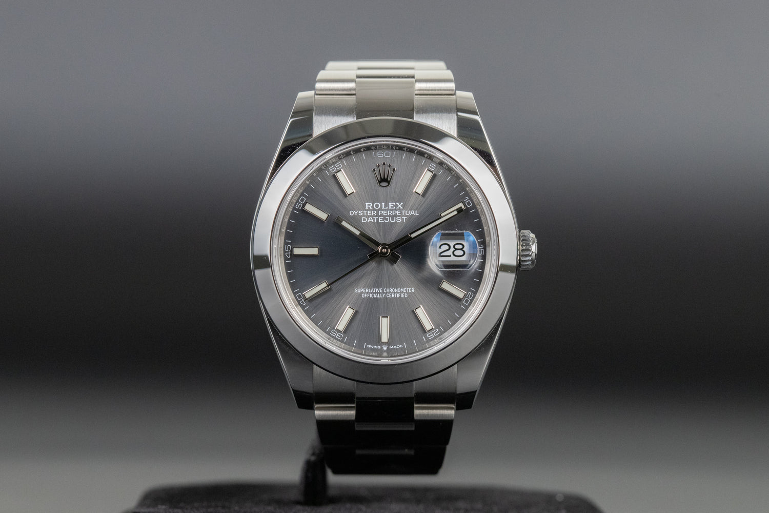 Rolex 126300 Datejust 41 Slate Dial